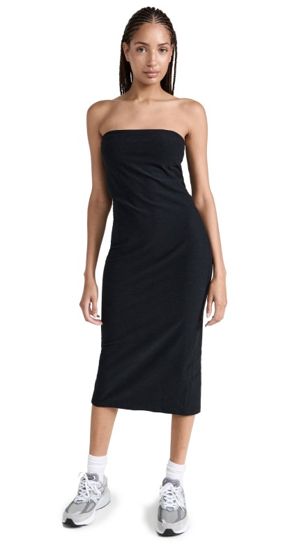 Beyond Yoga Spacedye Strapless Dress Darkest Night