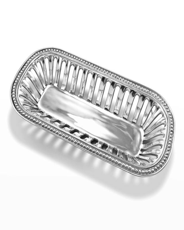 Flutes & Pearls Bread Basket
