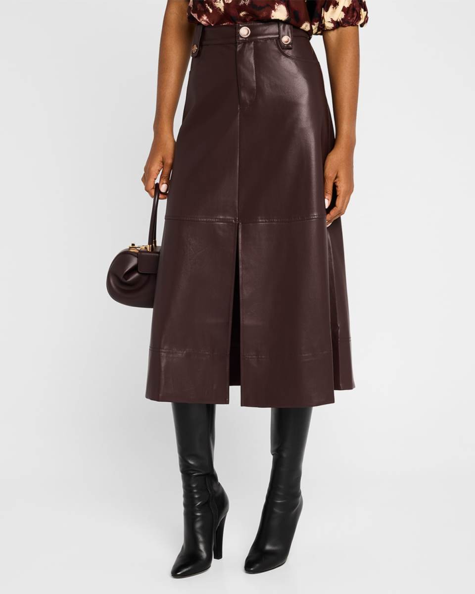 Hudie Vegan Leather Skirt