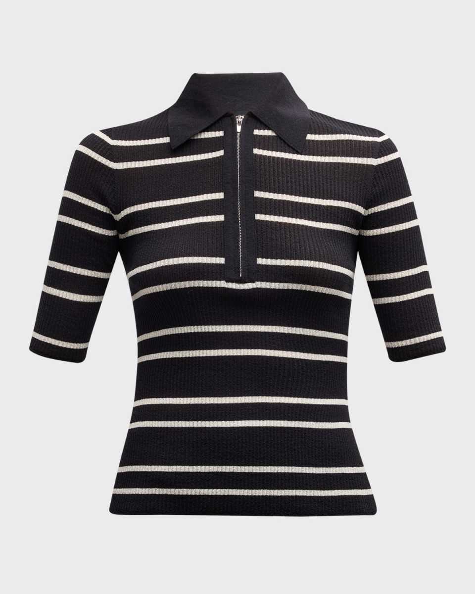 Cooper Stripe Fine Ribbed Top