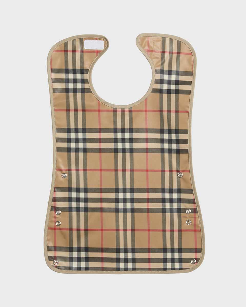 Vintage Check & Icon Striped Baby Bib