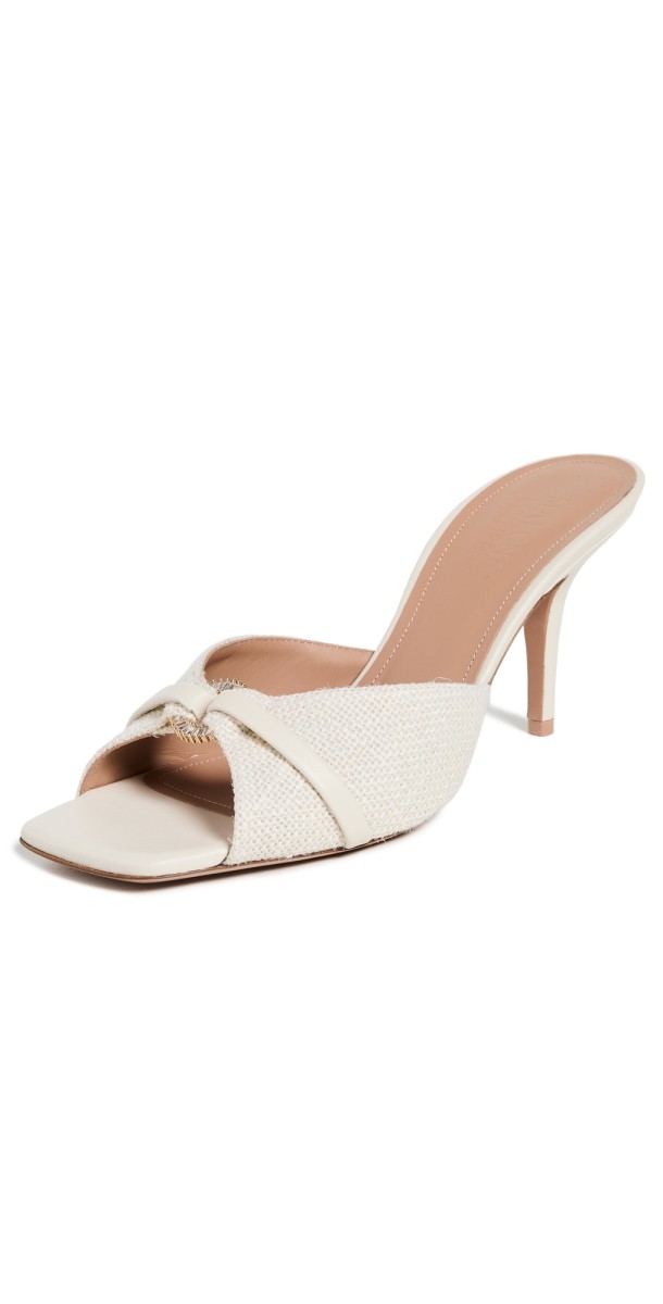 Malone Souliers Patricia Sandals 70mm Cream