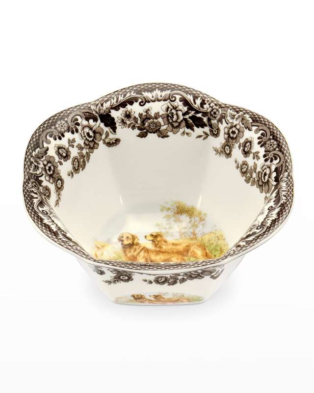 Woodland Hunting Dogs Golden Retriever Nut Bowl
