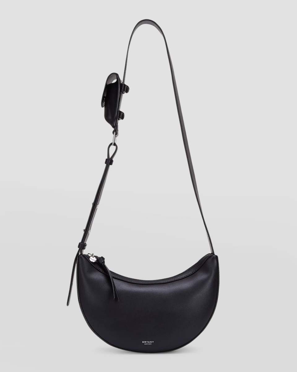 Rookie Half-Moon Leather Crossbody Bag