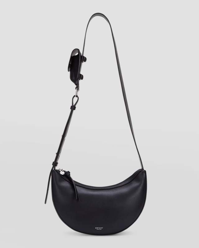Rookie Half-Moon Leather Crossbody Bag