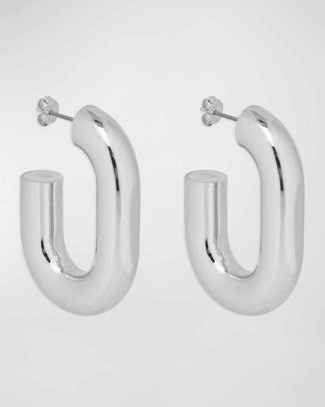 XL Chain-Link Hoop Earrings
