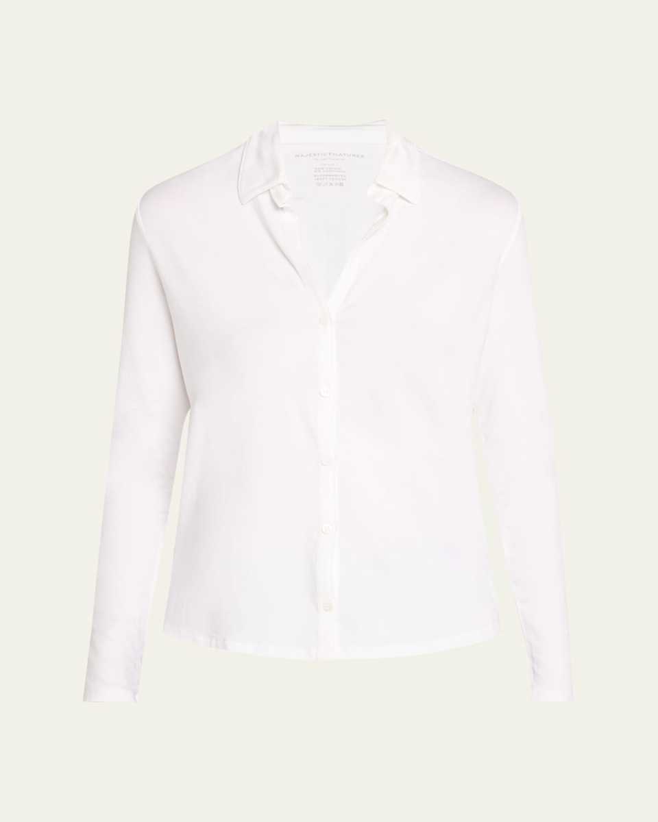 Soft Touch Button-Front Shirt