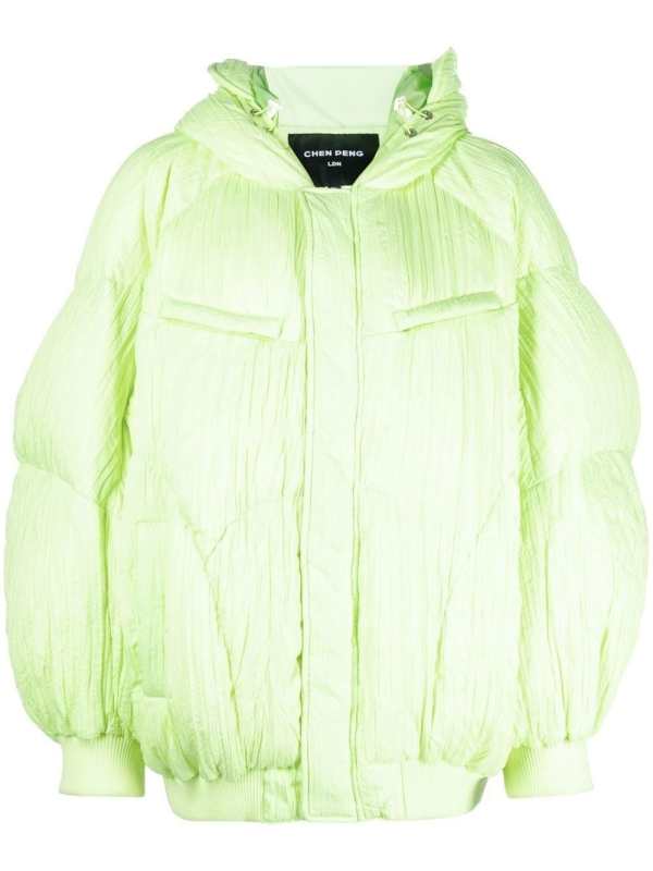 hooded padded-design jacket