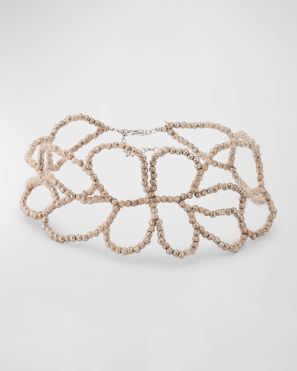 Mohair and Monili Necklace