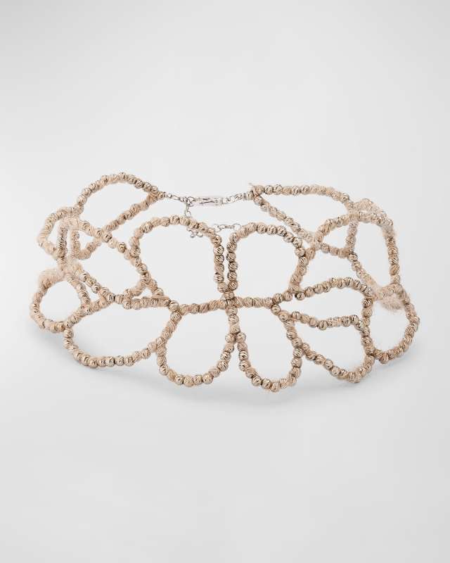 Mohair and Monili Necklace