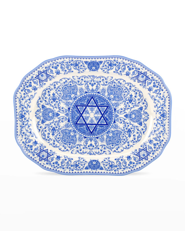 Judaica Oval Platter