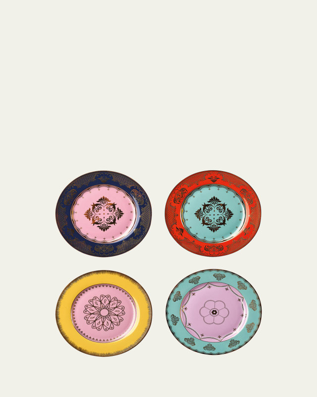 Grandpa Side Plates, Set of 4