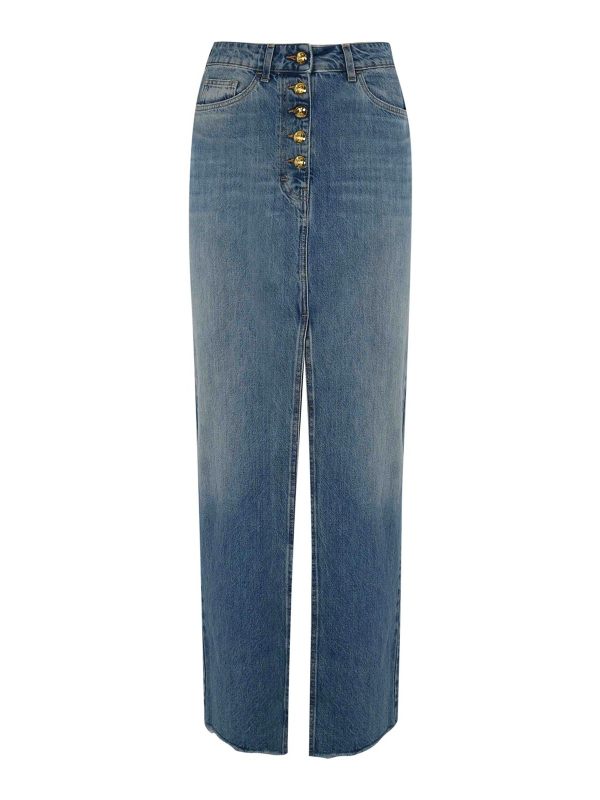 Elisabetta Franchi Jupe Midi - Clair Délavé