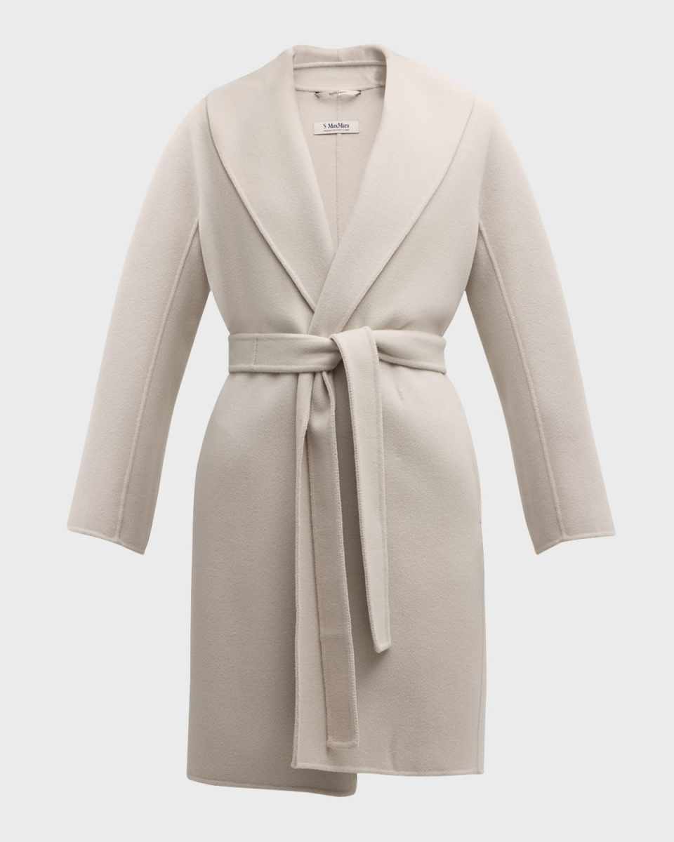Messi Brushed Wool Belted Coat