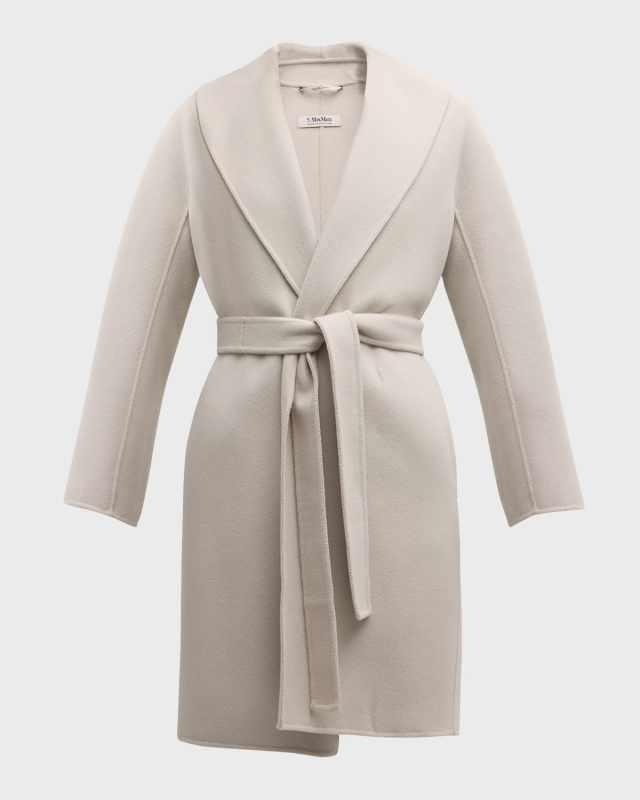 Messi Brushed Wool Belted Coat