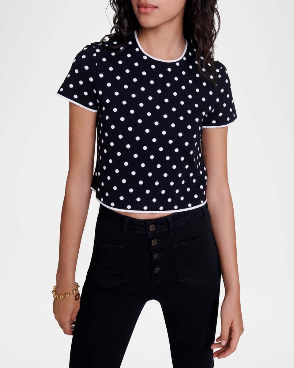 Momendots Cropped Sweater