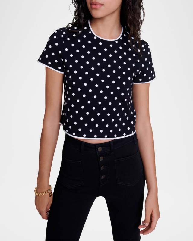 Momendots Cropped Sweater