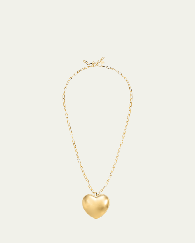 14k Yellow Gold Heart Necklace