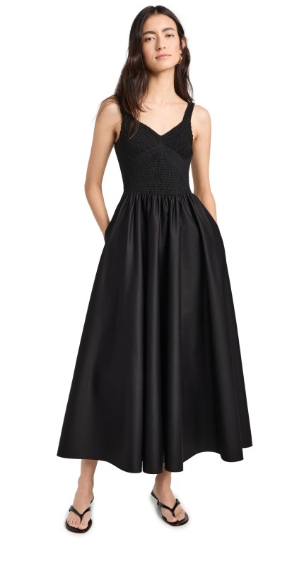 La Ligne Directional Bodice Dress Black