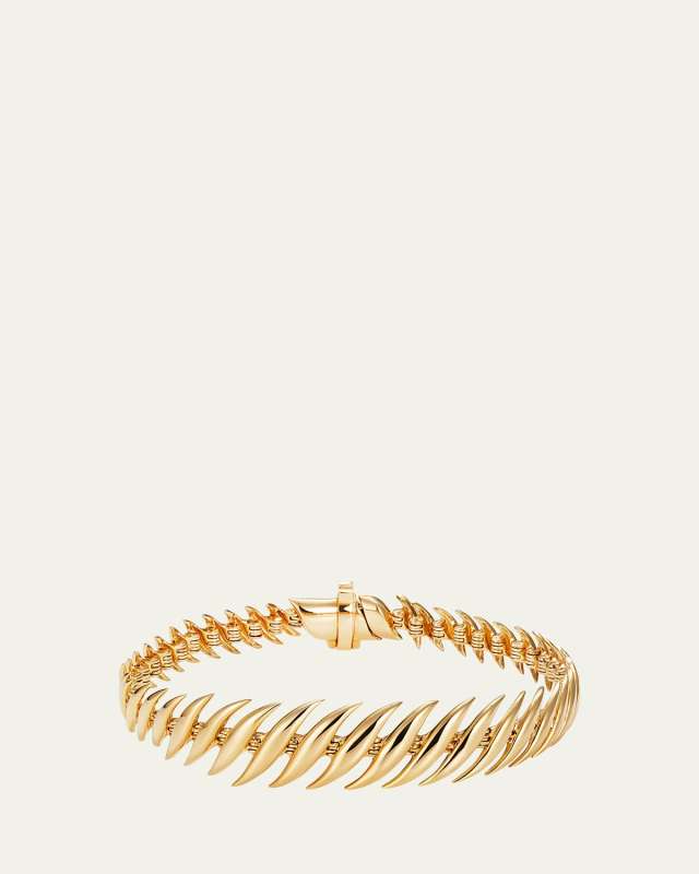 Flame Small Bracelet in Yellow Gold