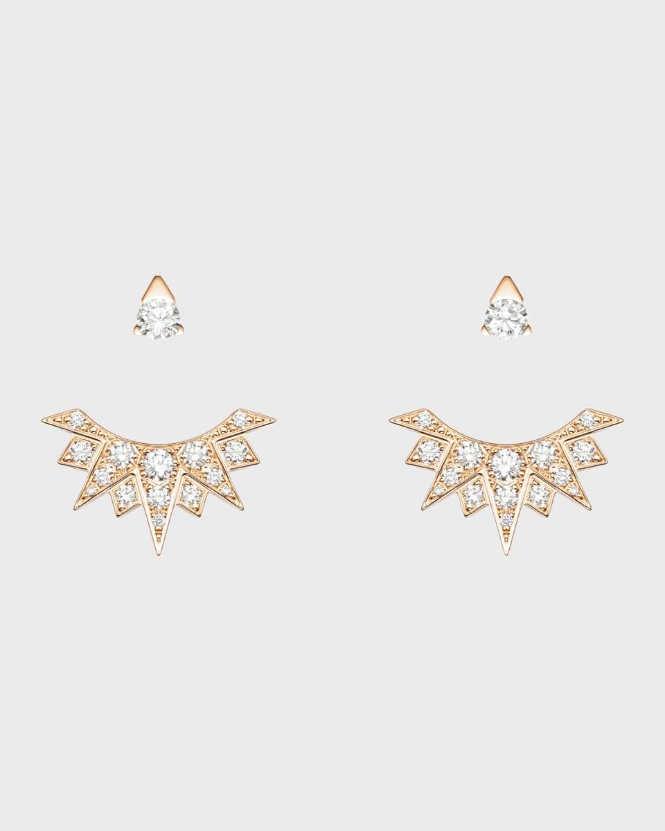 Sunlight 18k Rose Gold Diamond Earring Jackets