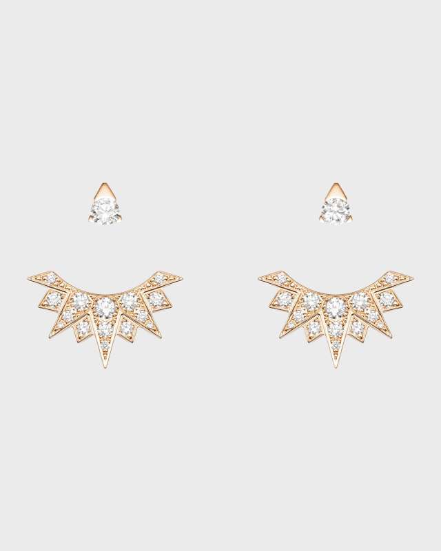 Sunlight 18k Rose Gold Diamond Earring Jackets