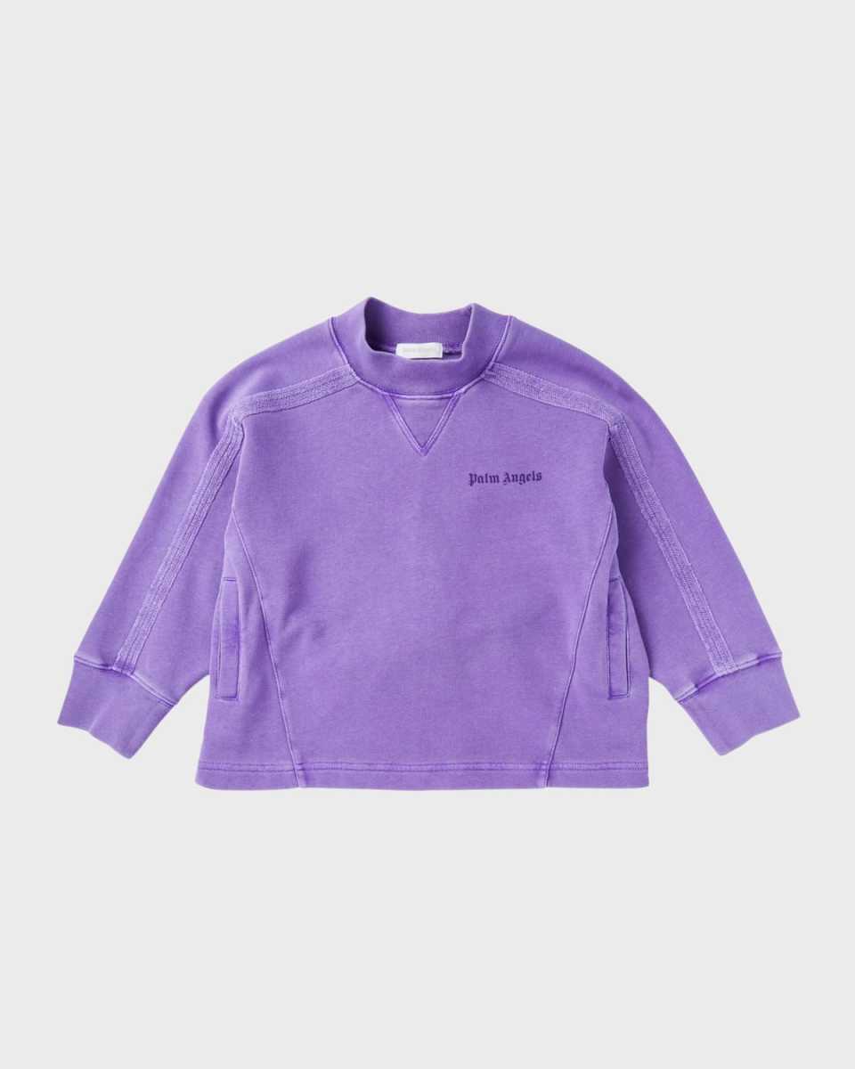 Girl's Faded Logo-Print Sweatshirt, Size