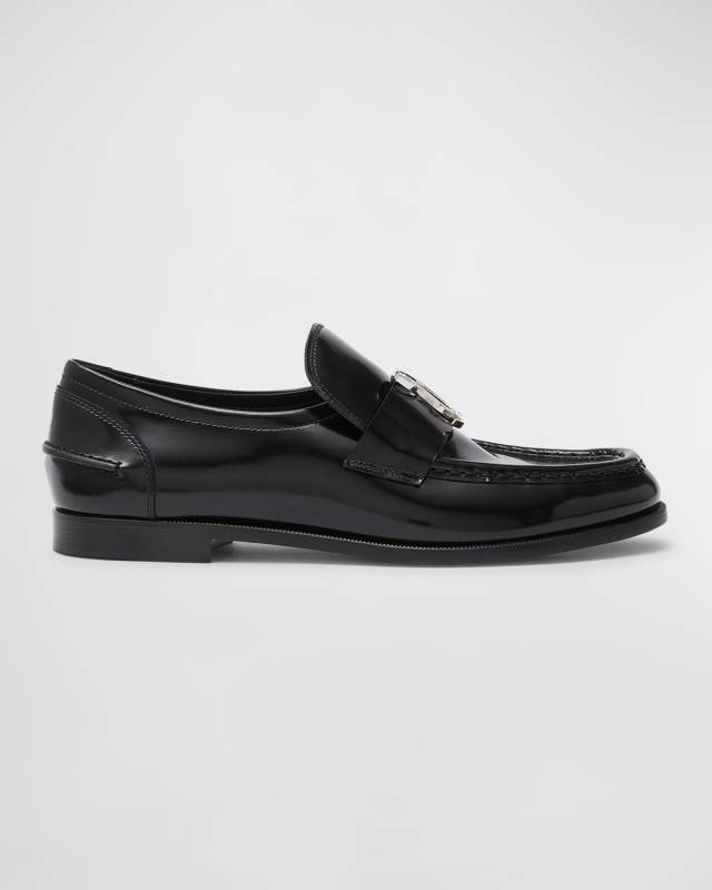 Flat Leather Red Sole Loafers
