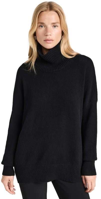 LISA YANG Heidi Cashmere Sweater Black