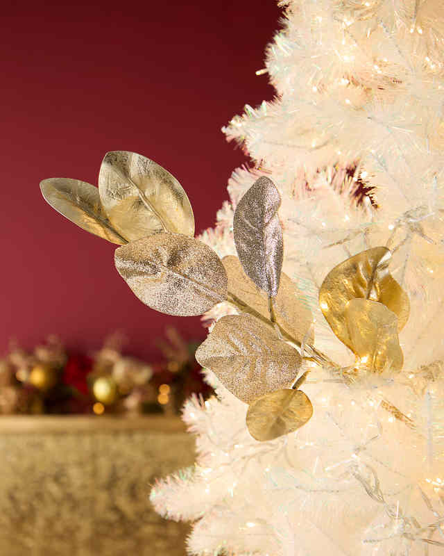 28" Magnolia Leaf Branch Christmas Spray