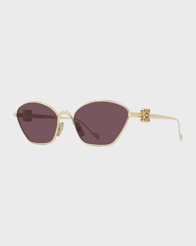Anagram Metal Cat-Eye Sunglasses