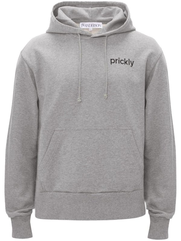 Prickly slogan-print hoodie