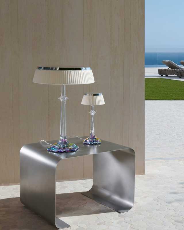 Bon Jour Versailles Iridescent Lamp, 16.5"