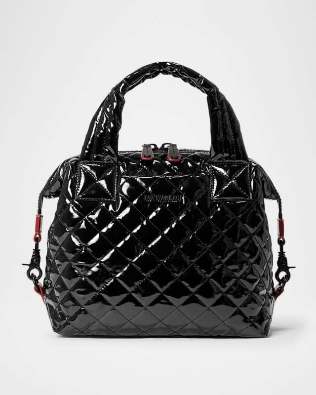 Sutton Deluxe Small Patent Quilted Crossbody Bag