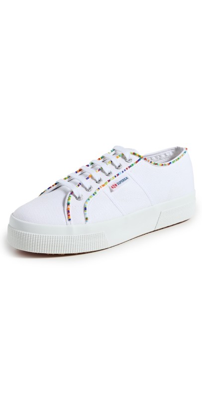 Superga 2740 Multicolor Beads Sneakers White-multicolor Beads