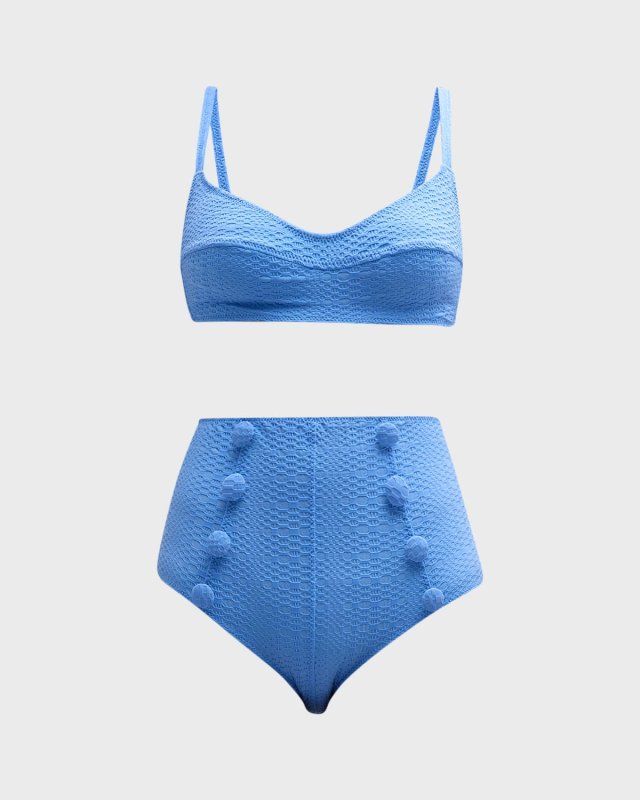 Textured Two-Piece Bikini Set