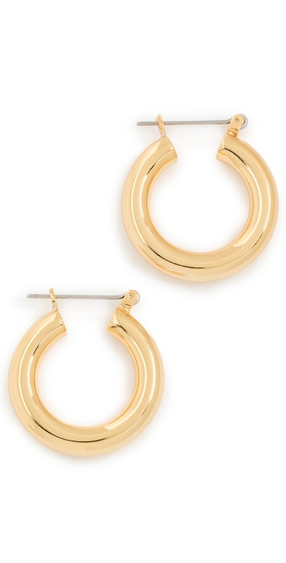 Luv Aj Baby Amalfi Tube Hoop Earrings Gold