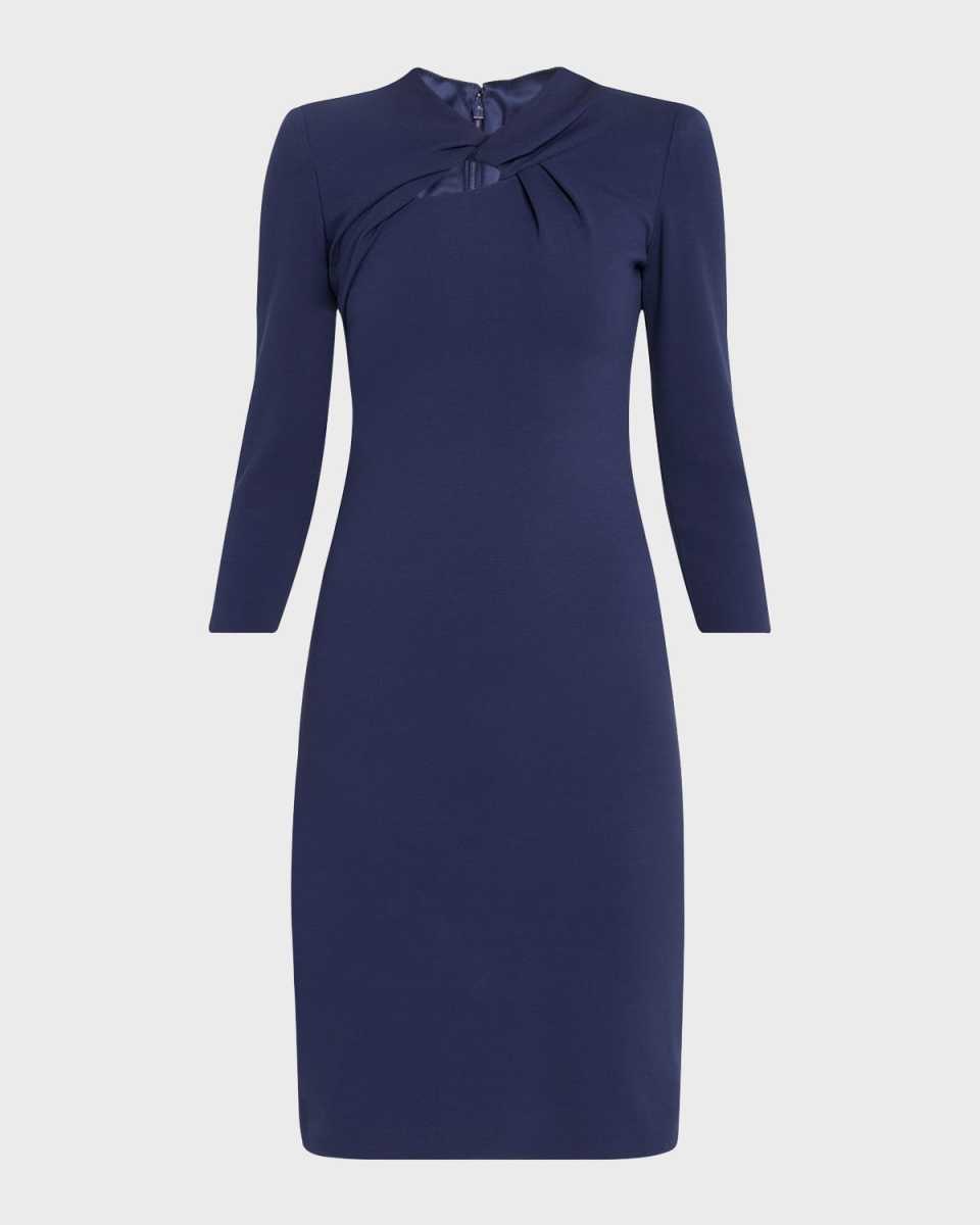 Milano Twist-Front Jersey Dress