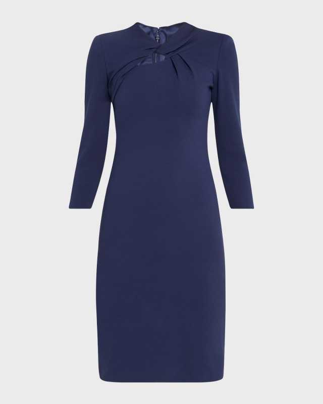 Milano Twist-Front Jersey Dress