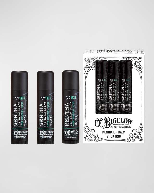 Mentha Lip Balm Stick Trio Box Set