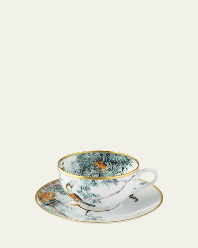 Carnets d' Equateur Birds Tea Cup & Saucer