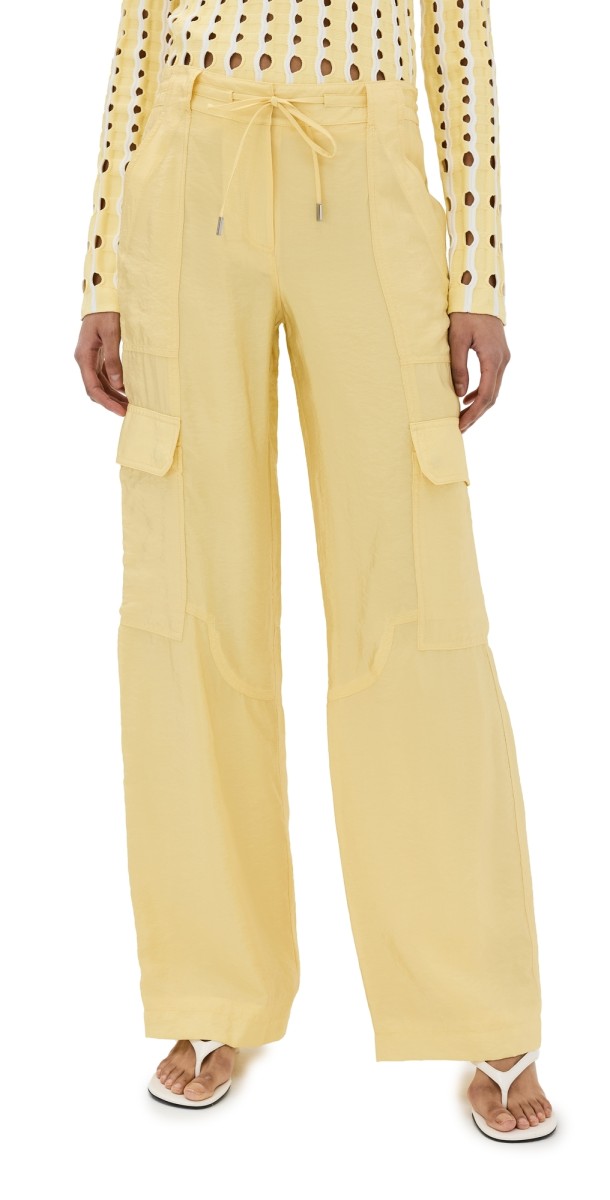 SIMKHAI Aurora Parachute Utility Pants Sulfur