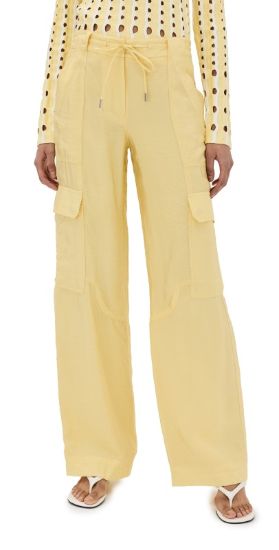 SIMKHAI Aurora Parachute Utility Pants Sulfur