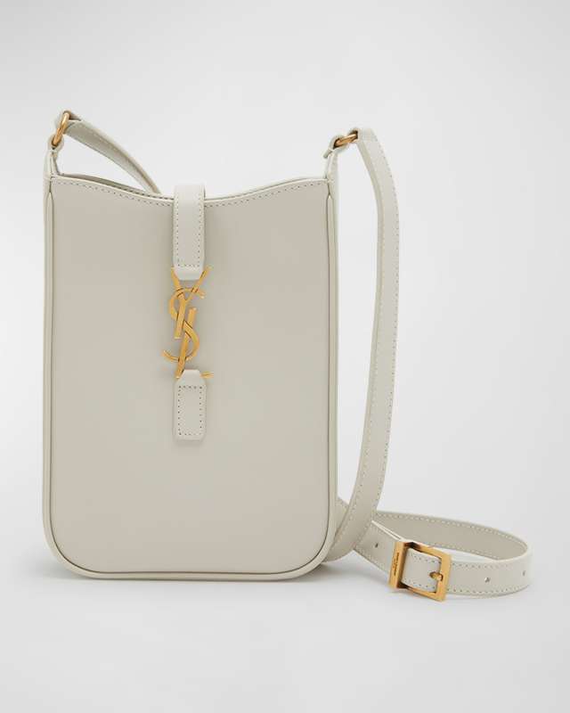 Le 5 A 7 Mini YSL Vertical Bucket Bag in Smooth Leather