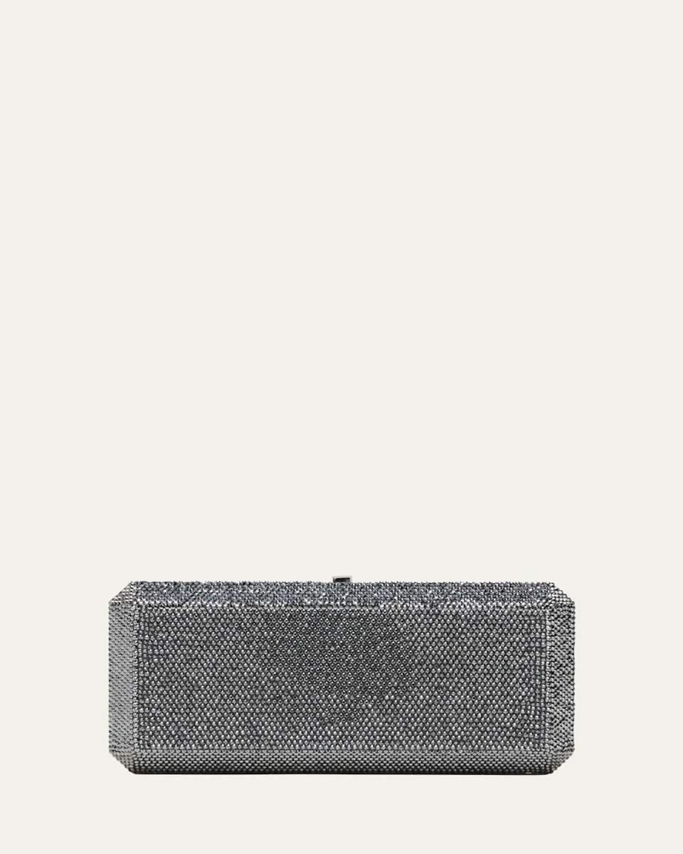 Slim Rectangle Crystal Clutch Bag