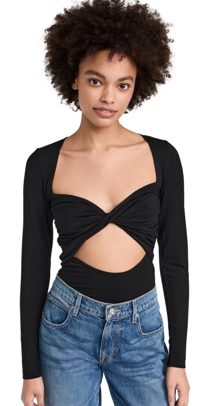 Reformation Aero Knit Top Black