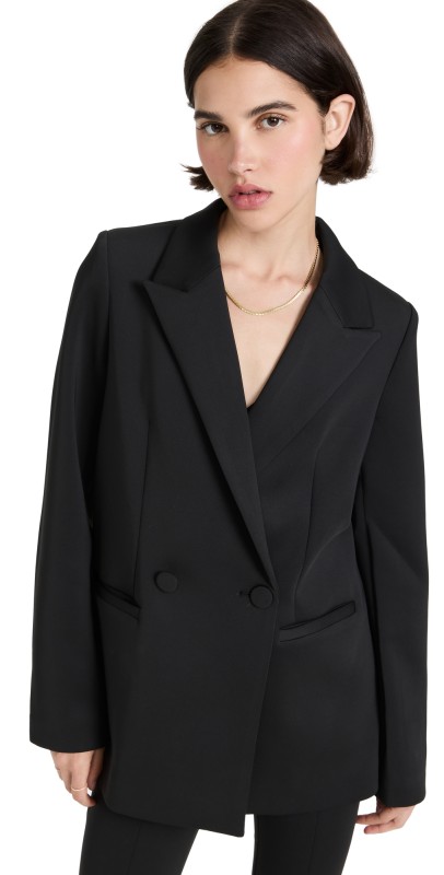Good American Scuba Blazer 2.0 Black001