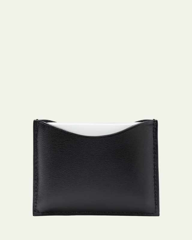 Refillable Fine Leather Compact Case