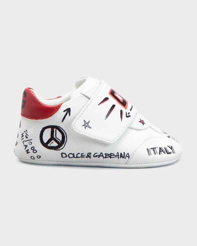 Kid's Prewalker DG Graffiti Logo Sneakers, Newborn-9