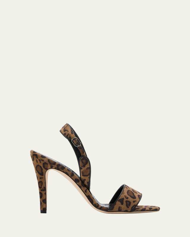 Escrupula Leopard Halter Sandals